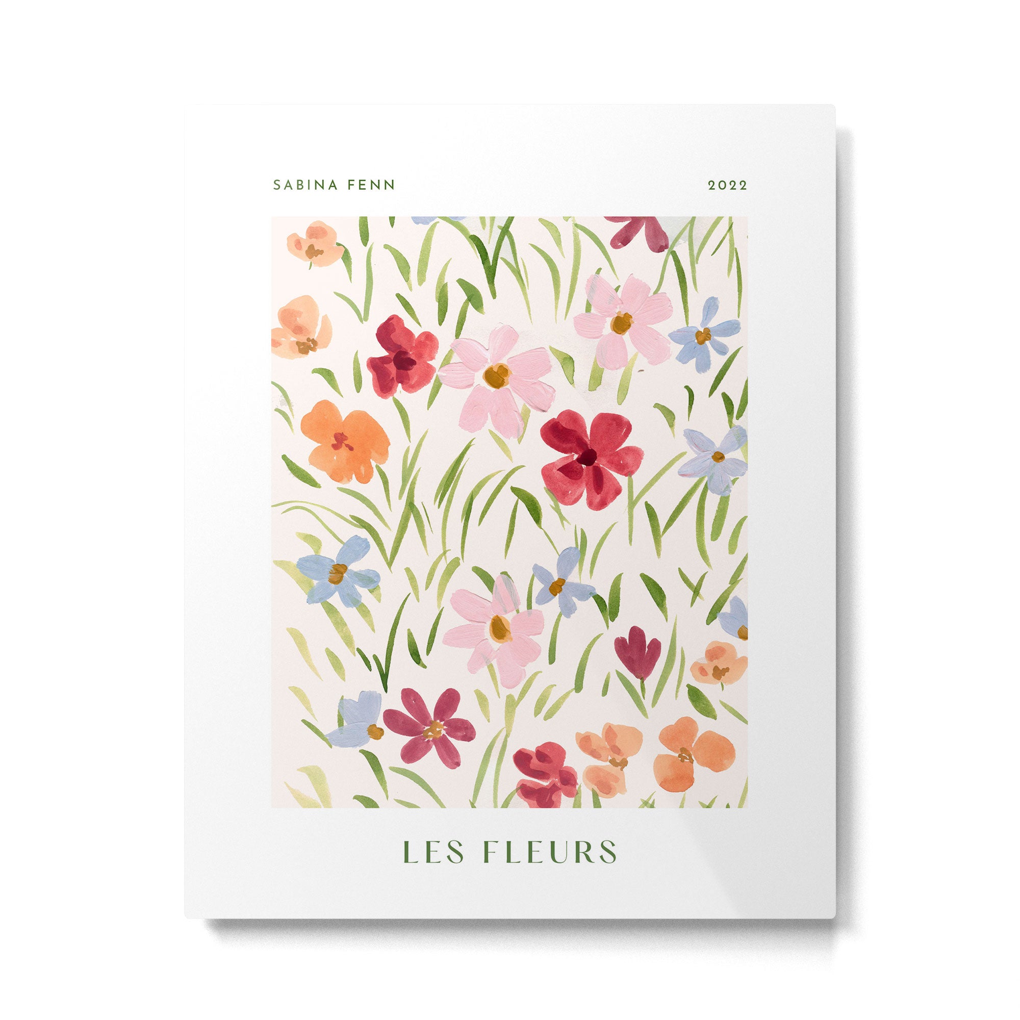 Floral Poster Metal Print Gallery Image 4