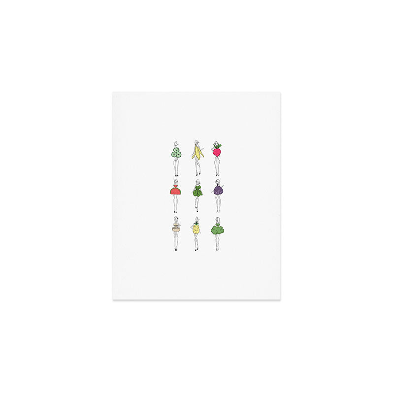 Foodie Ladies Art Print Gallery Image 1