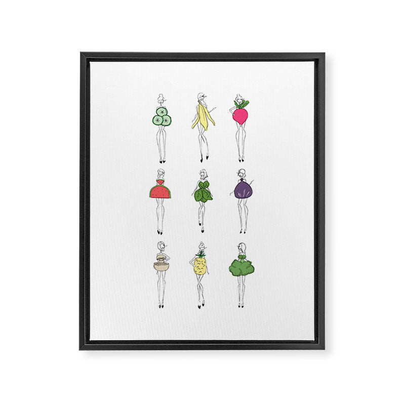 Foodie Ladies Framed Canvas Print Gallery Image 6