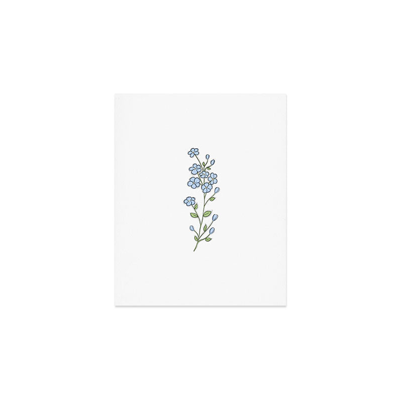 Forget Me Nots Art Print Gallery Image 1