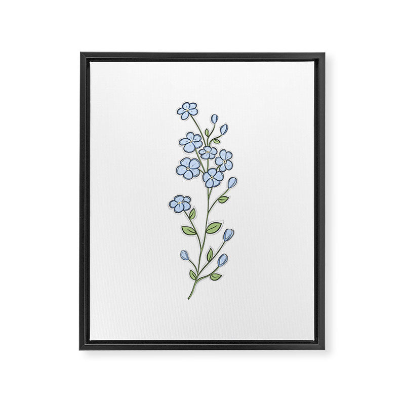 Forget Me Nots Framed Canvas Print Gallery Image 6