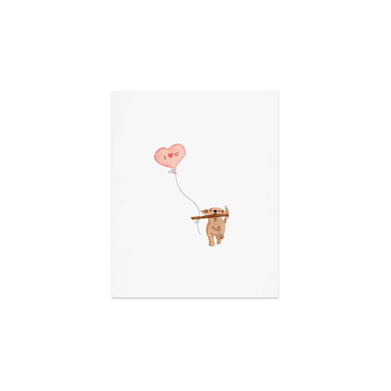 Furry Helper Heart You Print Art Print Gallery Image 1