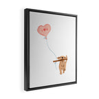 Furry Helper Heart You Print Framed Canvas Print Gallery Image 2