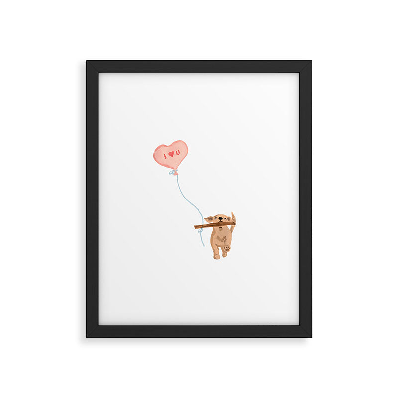 Furry Helper Heart You Print Framed Art Print Gallery Image 5