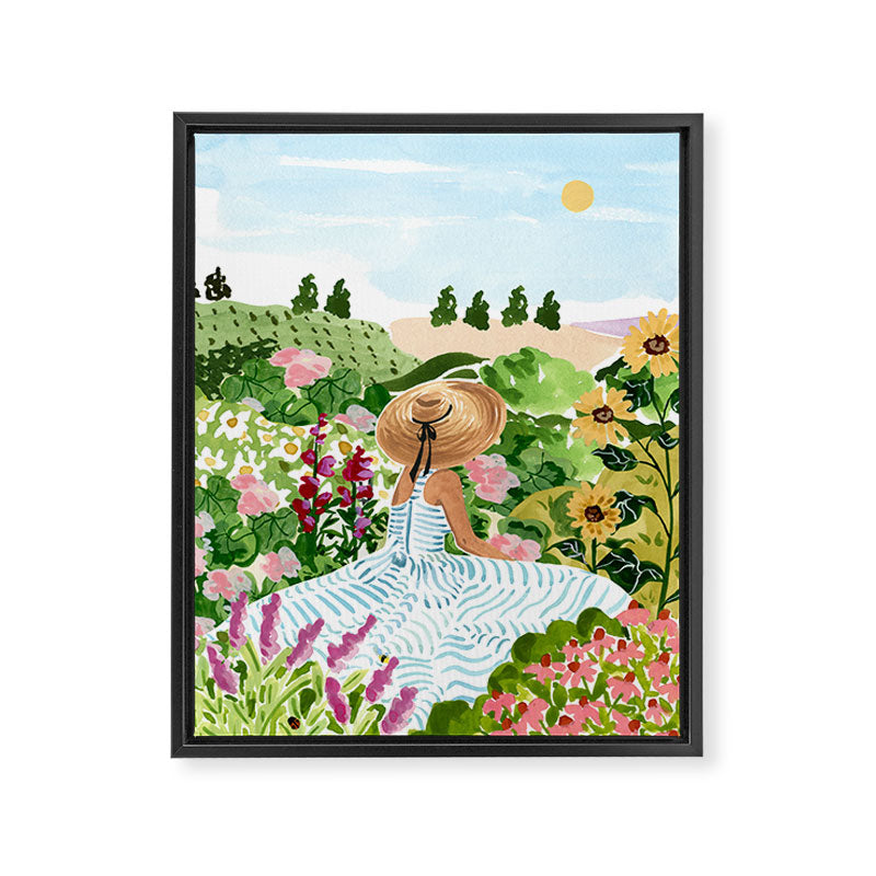 Garden Daydream  Framed Canvas Print Gallery Image 6