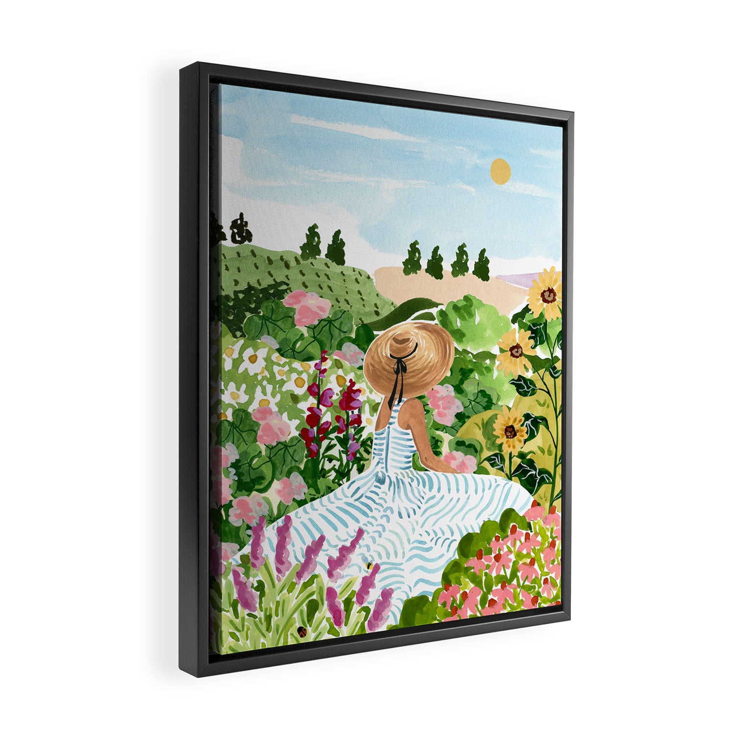 Garden Daydream  Framed Canvas Print Gallery Image 2