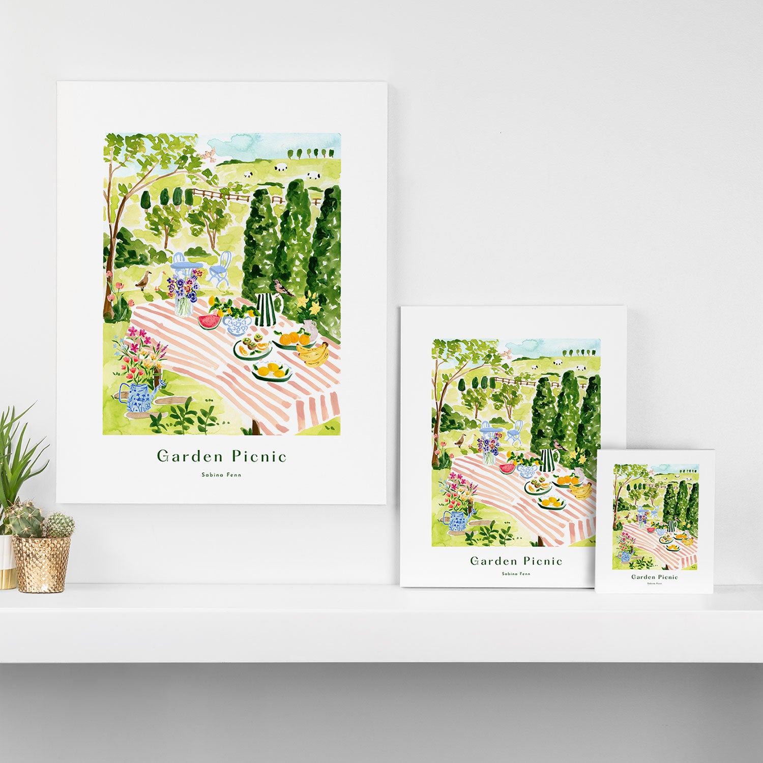 Garden Picnic Canvas Print Gallery Image 3