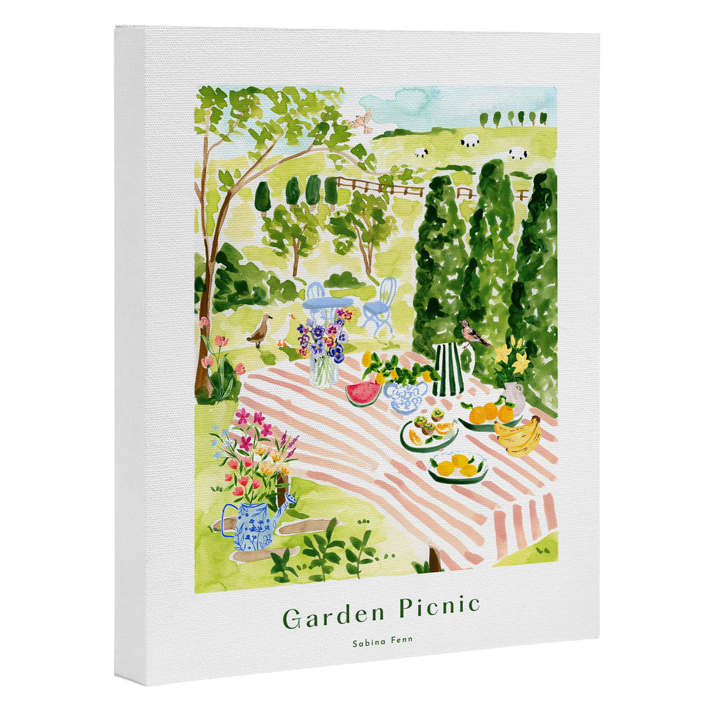 Garden Picnic Canvas Print Gallery Image 3