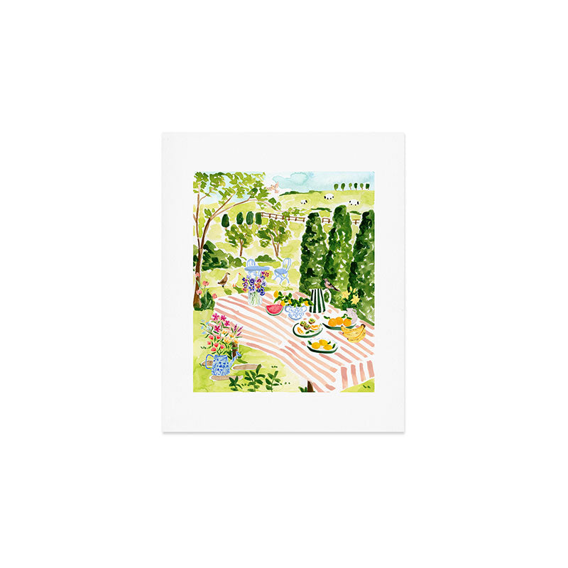 Garden Picnic Art Print Gallery Image 1