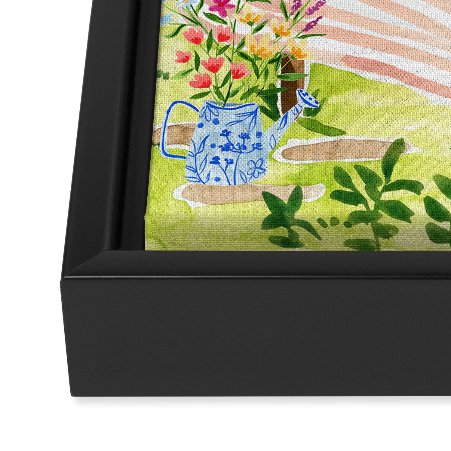 Garden Picnic Framed Canvas Print Gallery Image 3