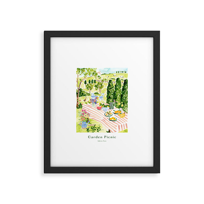 Garden Picnic Framed Art Print Gallery Image 5