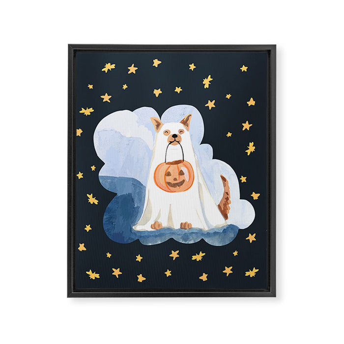 Ghost Dog Framed Canvas Print Gallery Image 1