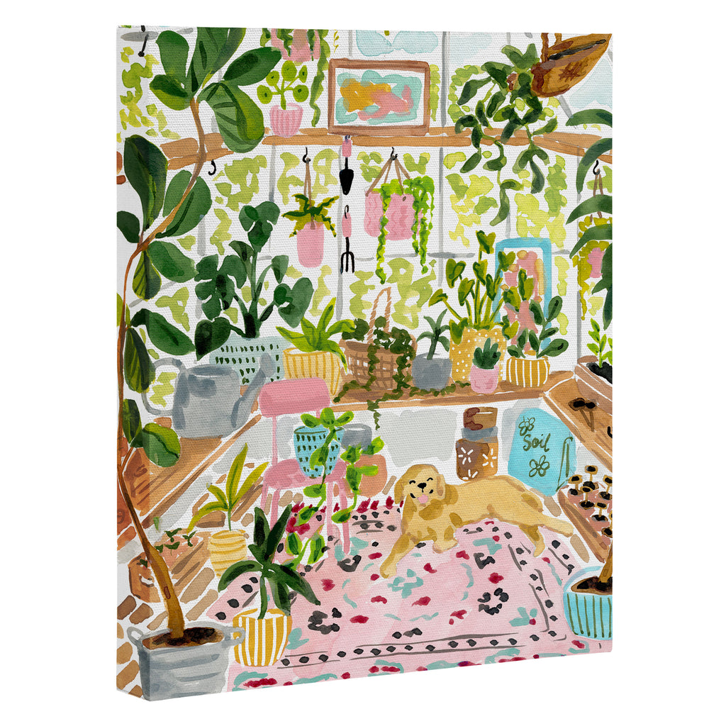 Greenhouse Dog Canvas Print Gallery Image 3