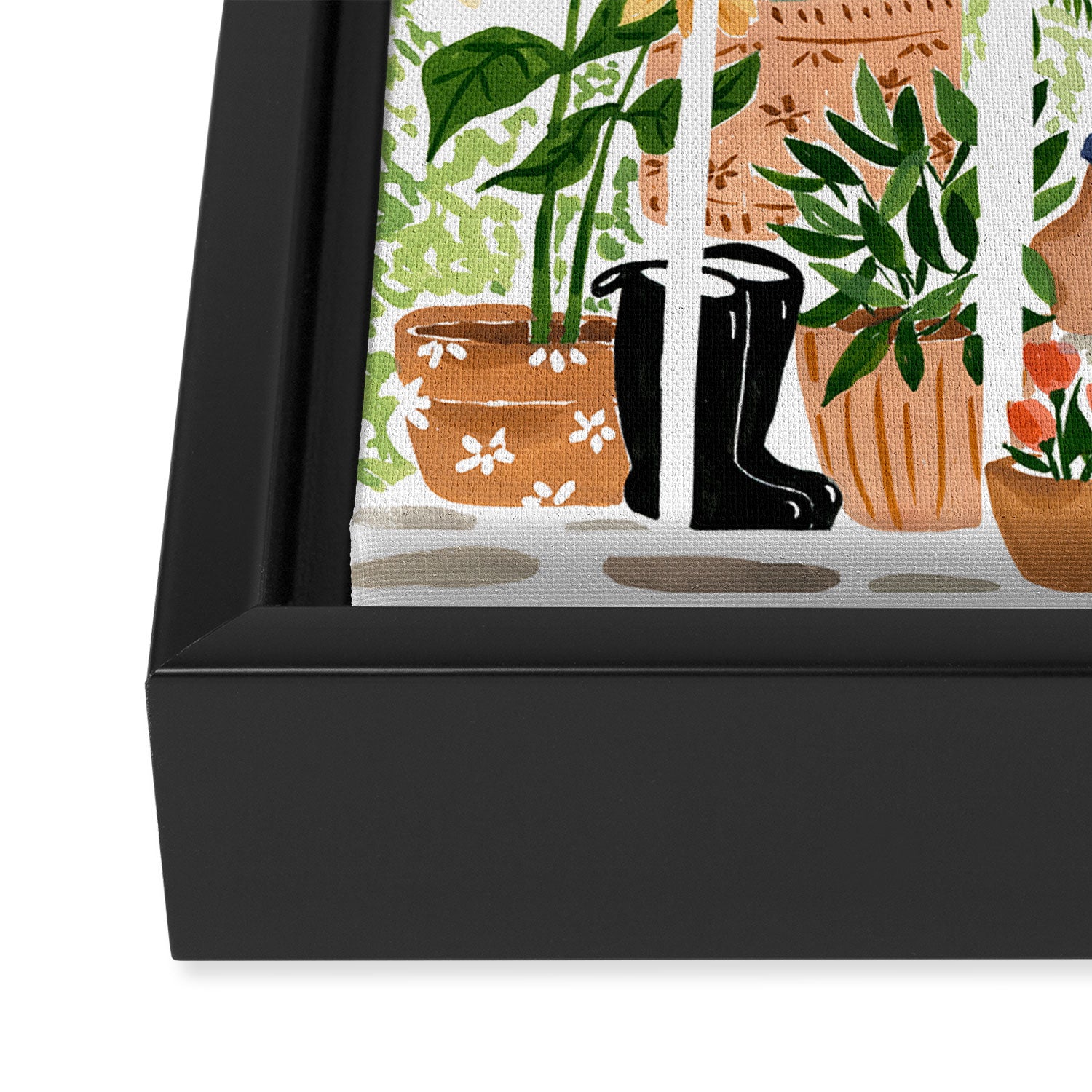 Greenhouse Garden Framed Canvas Print Gallery Image 3