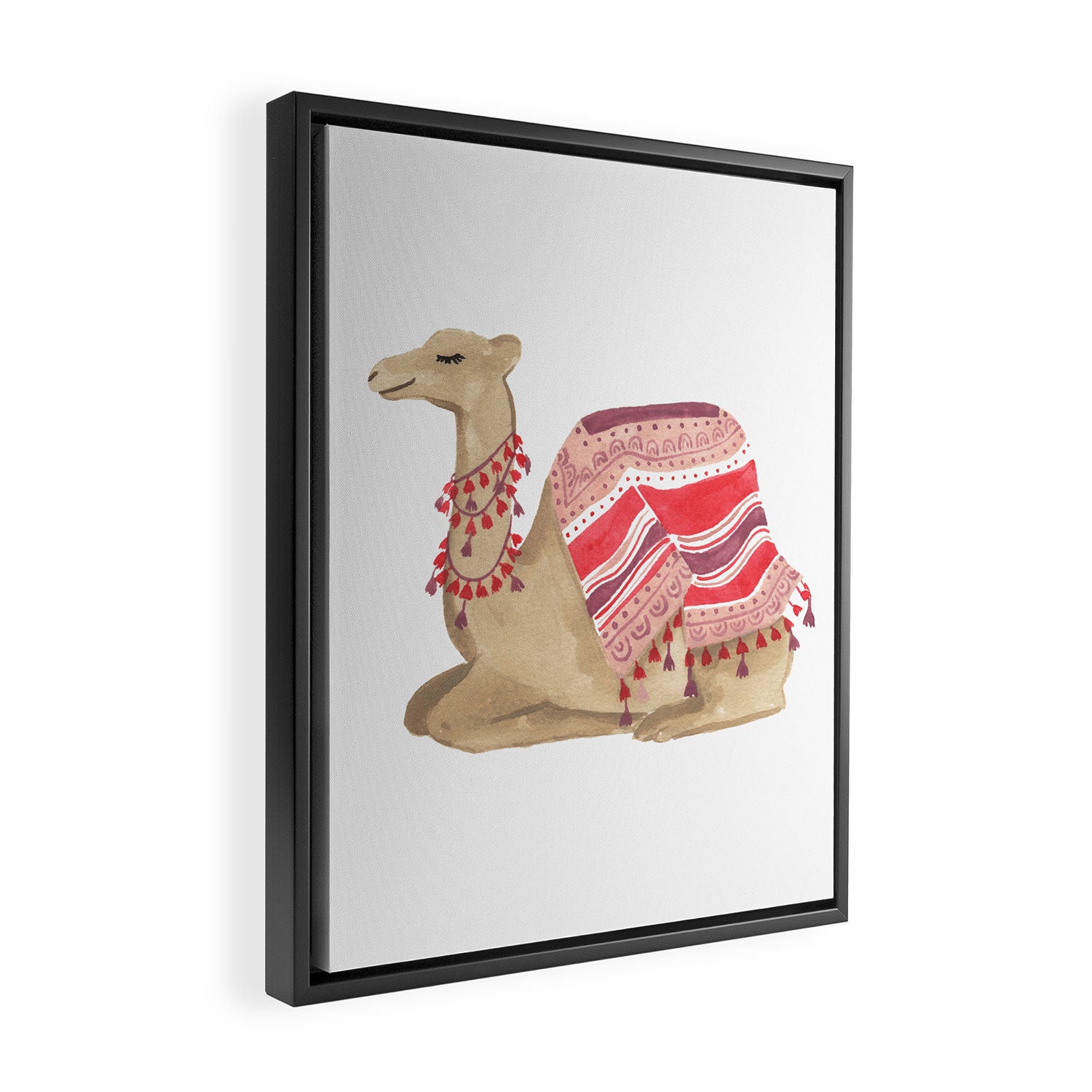 Happy Camel Framed Canvas Print Gallery Image 2