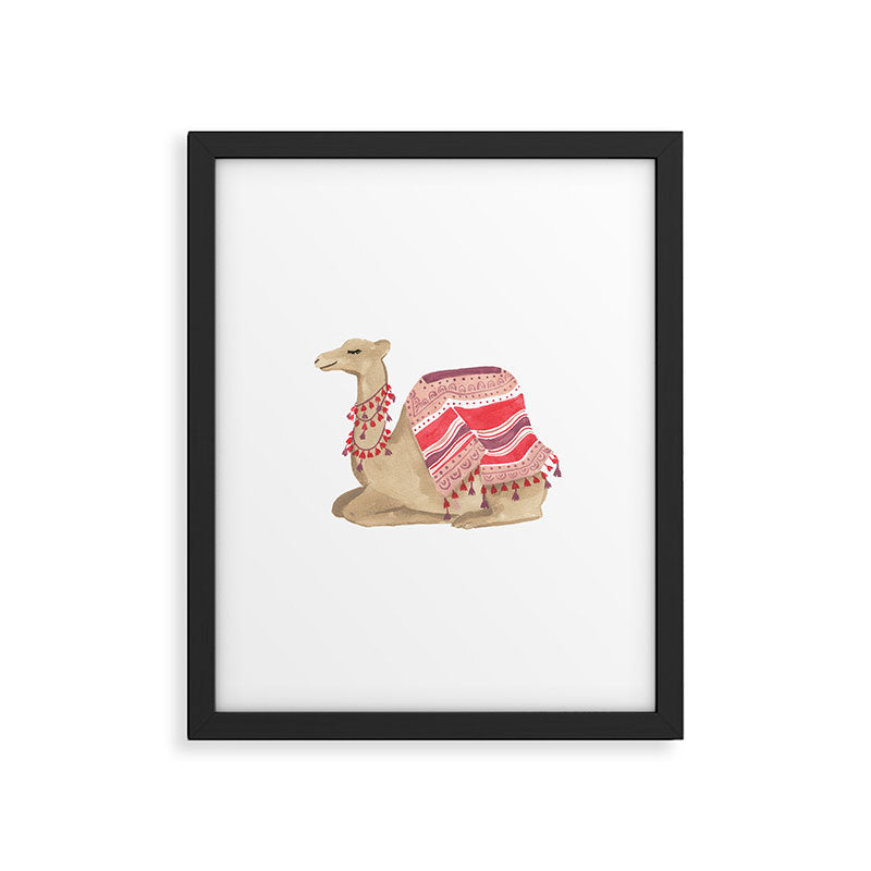 Happy Camel Framed Art Print Gallery Image 5