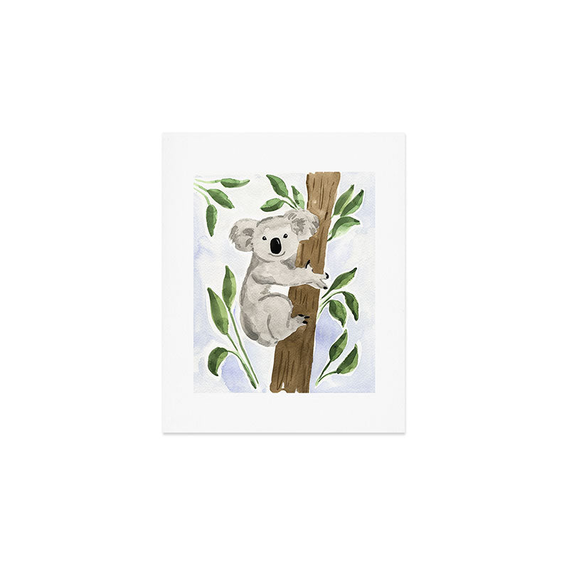 Happy Koala Art Print Gallery Image 1