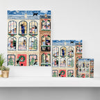 Holiday Apartment Windows Canvas Print Gallery Image 3