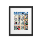 Holiday Apartment Windows Framed Art Print Gallery Image 4