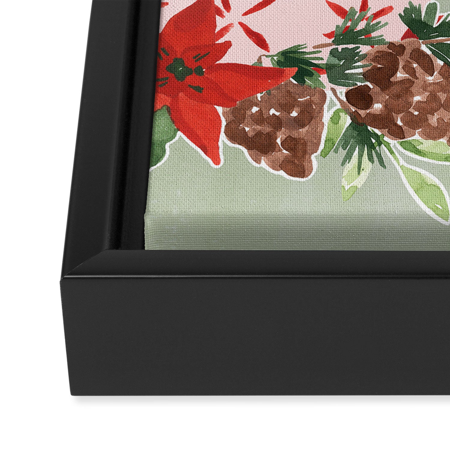 Holiday Drinks Framed Canvas Print Gallery Image 3