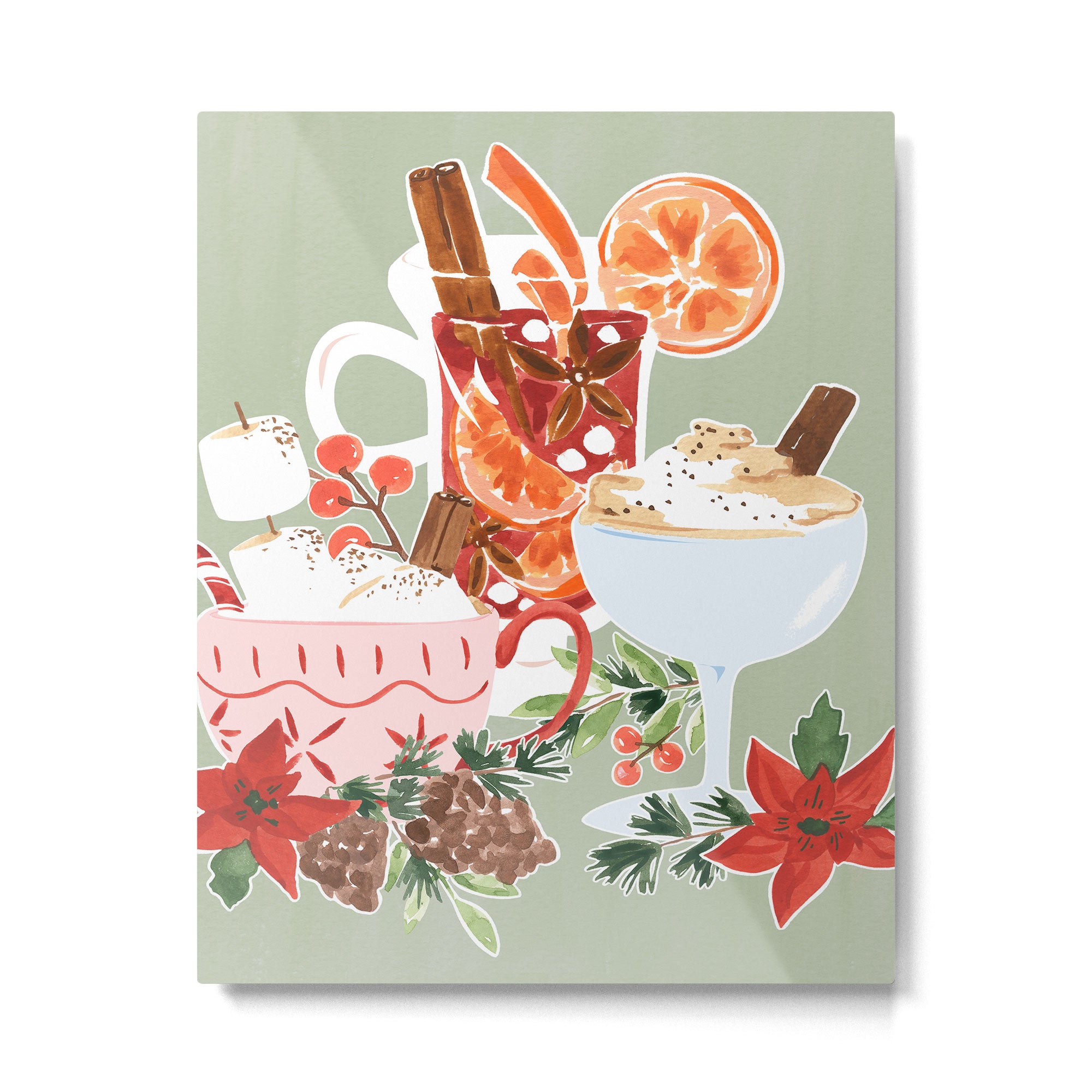 Holiday Drinks Metal Print Gallery Image 6