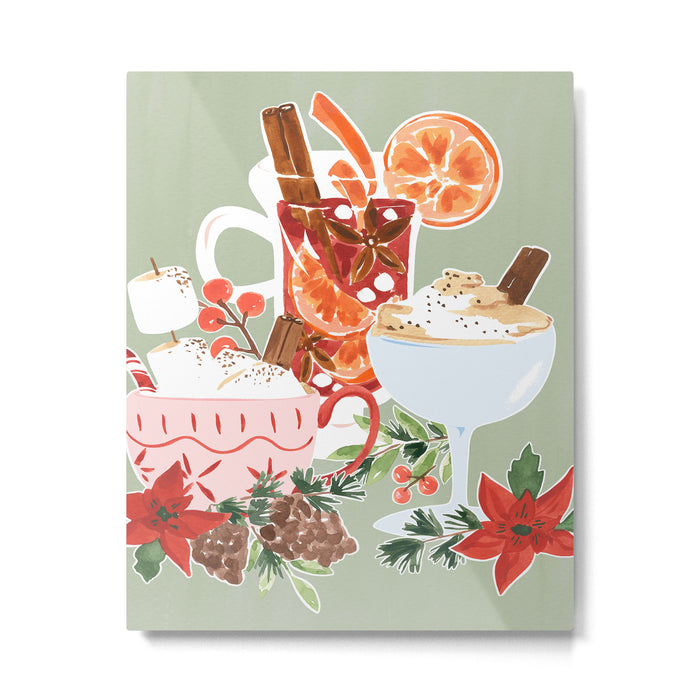 Holiday Drinks Metal Print Gallery Image 1