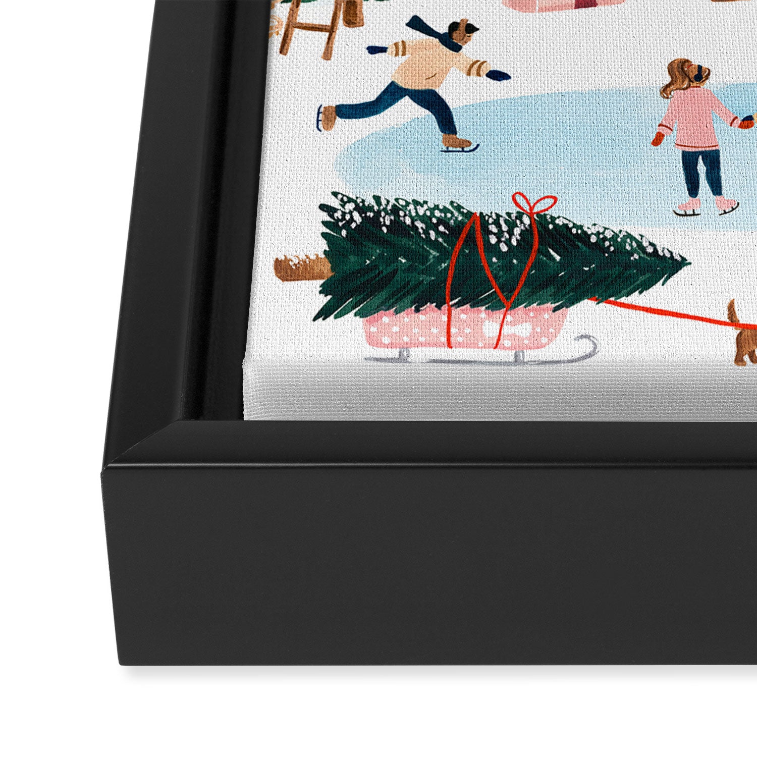 Holiday Village Framed Canvas Print Gallery Image 3