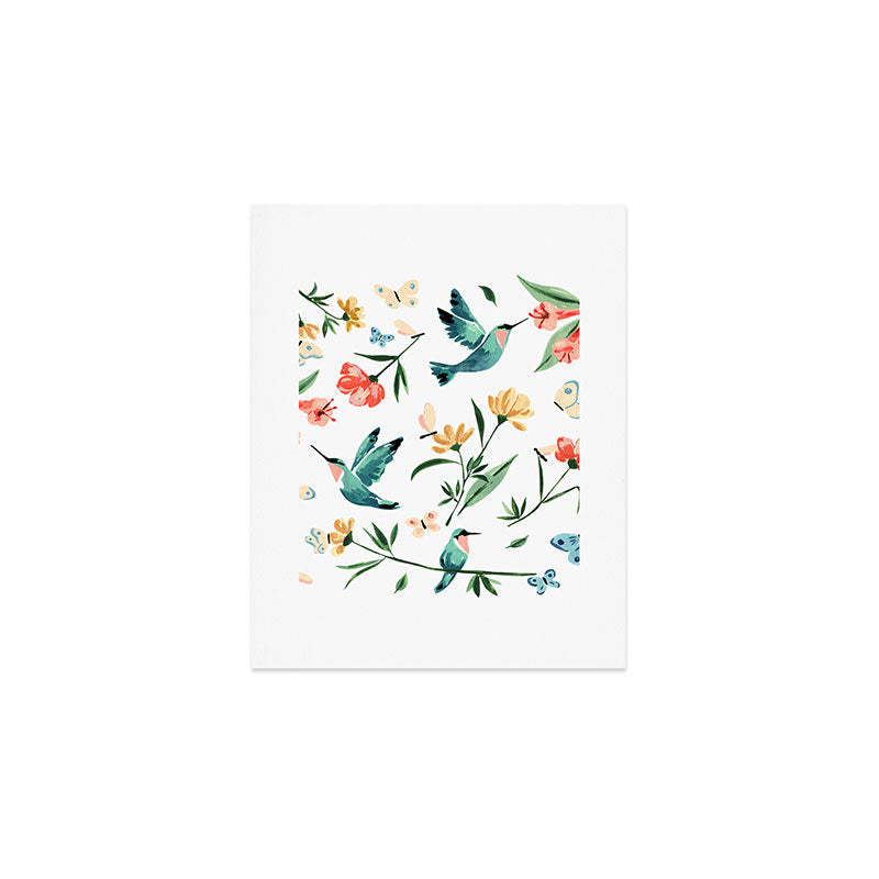 Hummingbirds Art Print Gallery Image 1