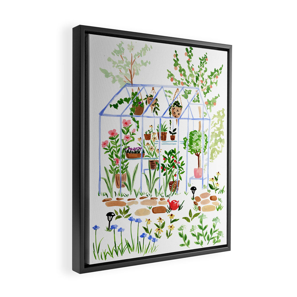 In the Garden Framed Canvas Print Gallery Image 2