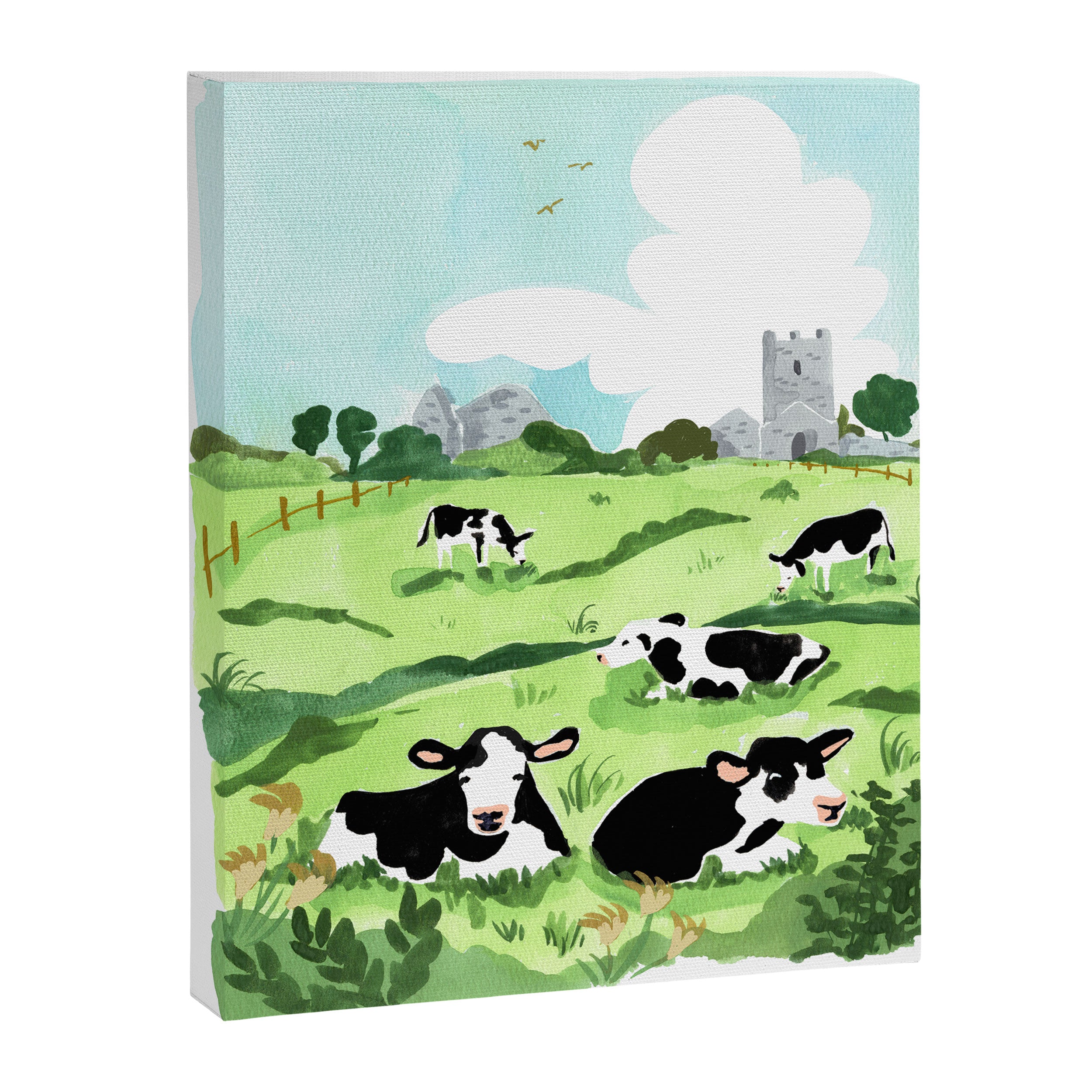 Ireland Landscape with Cows Canvas Print Gallery Image 6