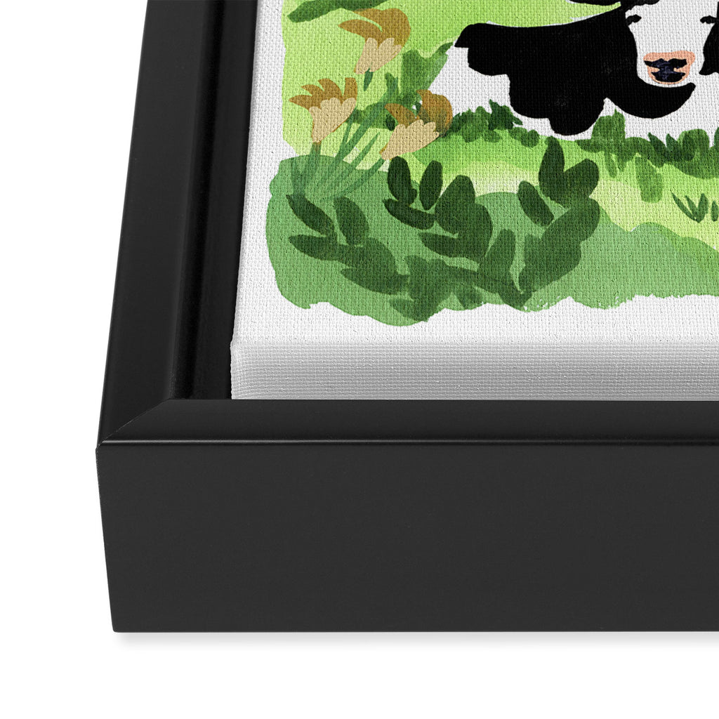 Ireland Landscape with Cows Framed Canvas Print Gallery Image 3