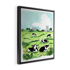 Ireland Landscape with Cows Framed Canvas Print Gallery Image 2