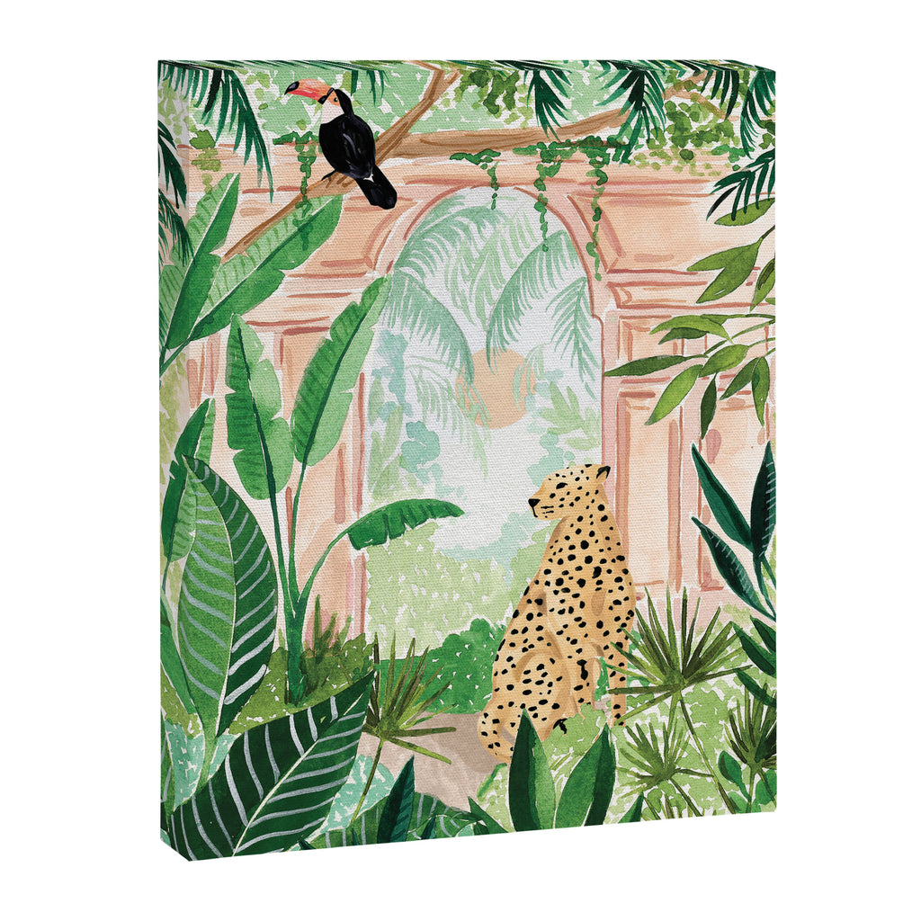 Jungle Cheetah and Toucan Canvas Print Gallery Image 6
