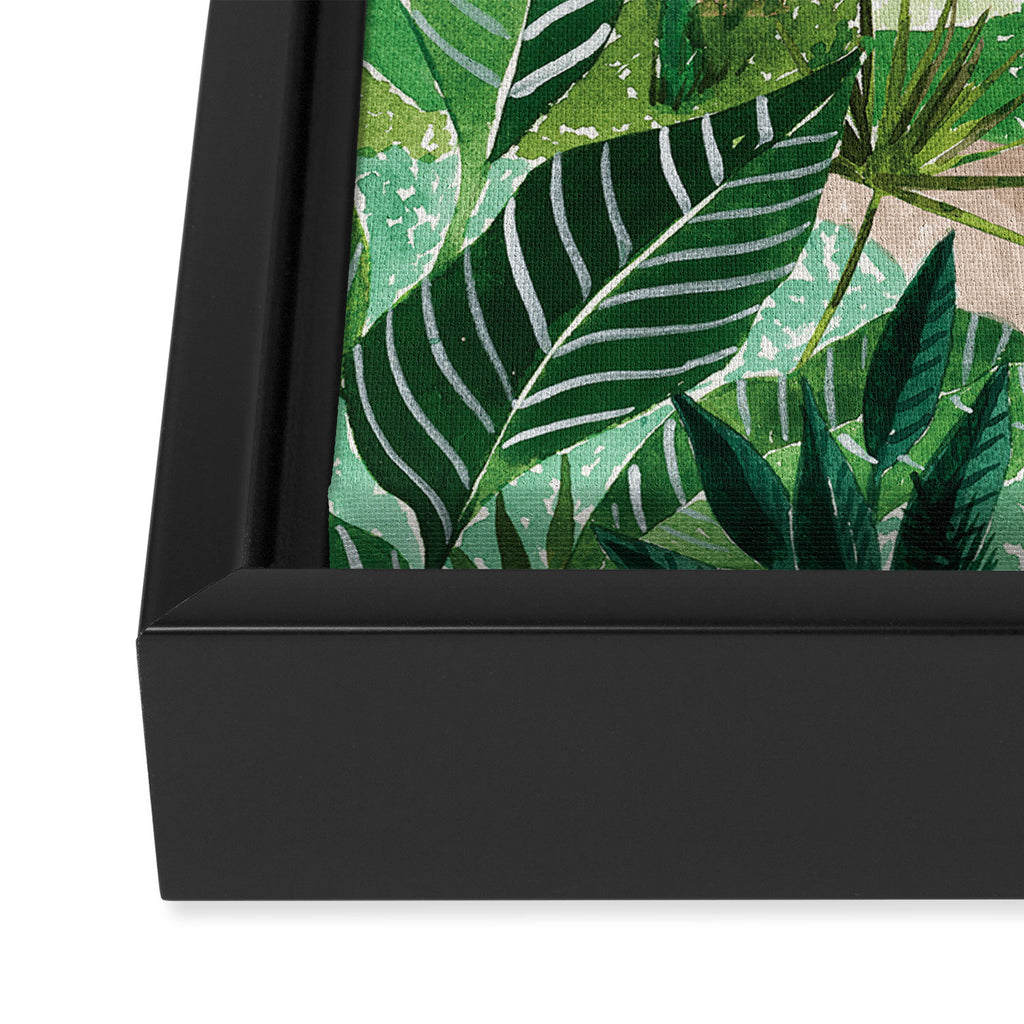 Jungle Cheetah and Toucan Framed Canvas Print Gallery Image 3