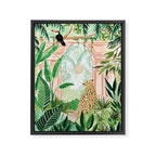 Jungle Cheetah and Toucan Framed Canvas Print Gallery Image 6