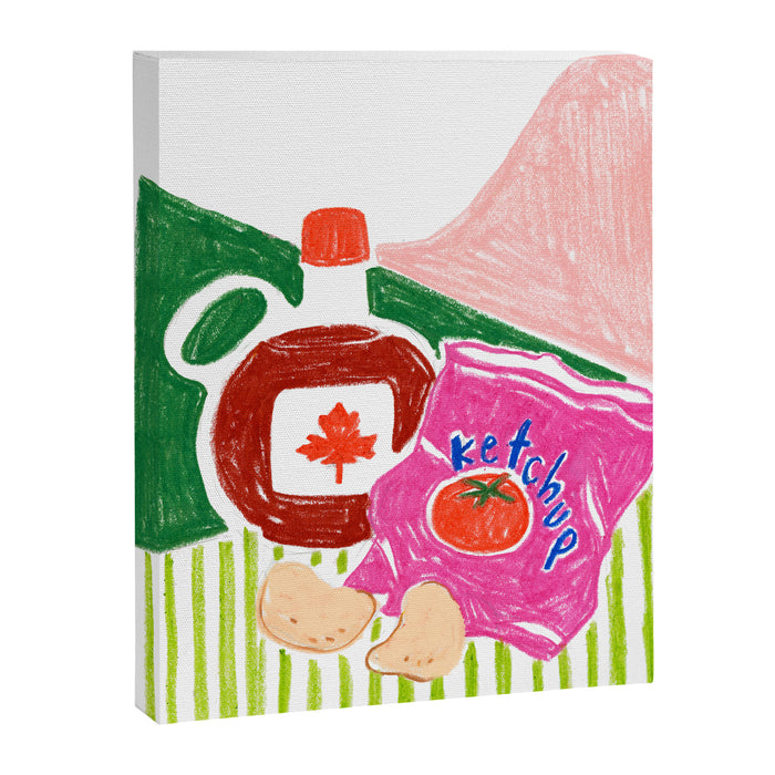 Ketchup Chips and Maple Syrup Canvas Print Gallery Image 1