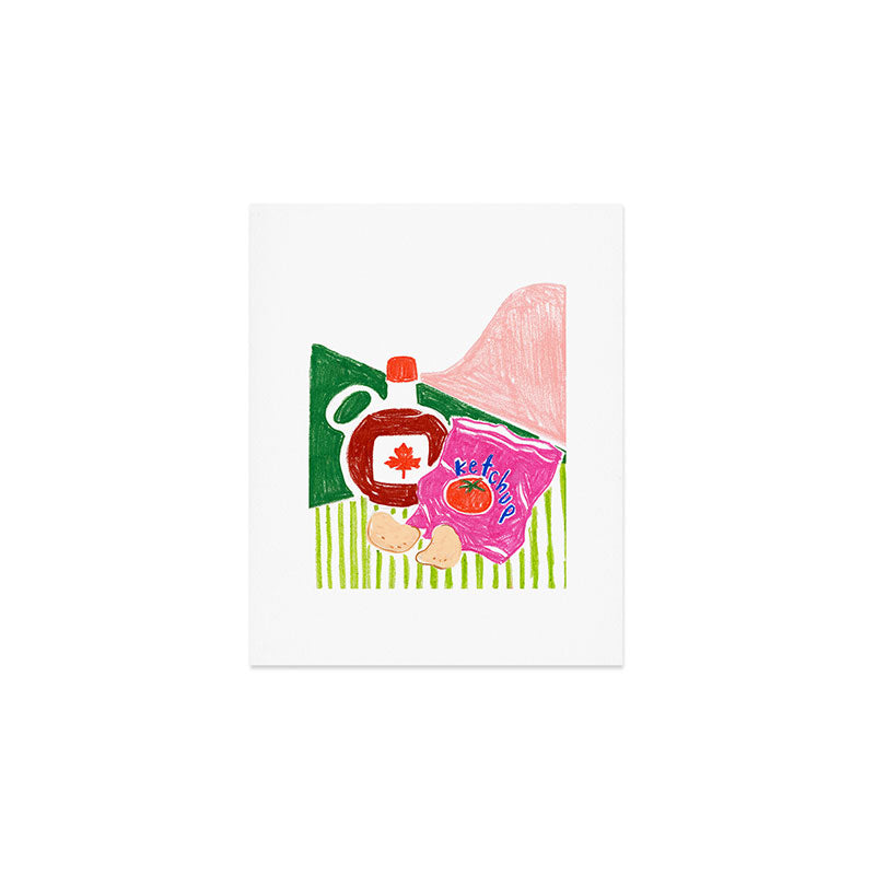 Ketchup Chips and Maple Syrup Art Print Gallery Image 1