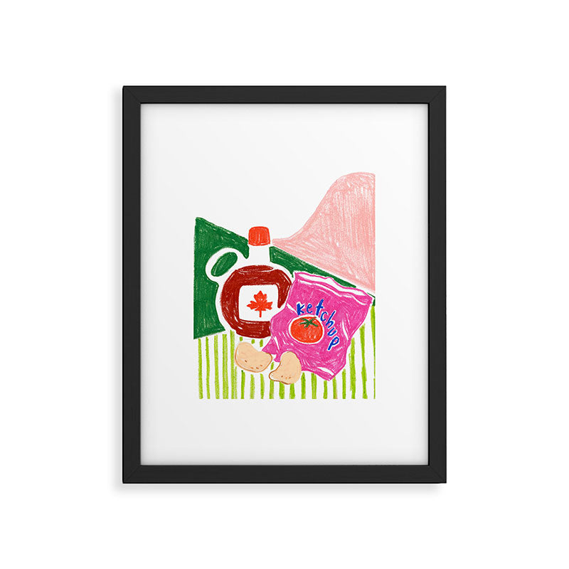 Ketchup Chips and Maple Syrup Framed Art Print Gallery Image 4