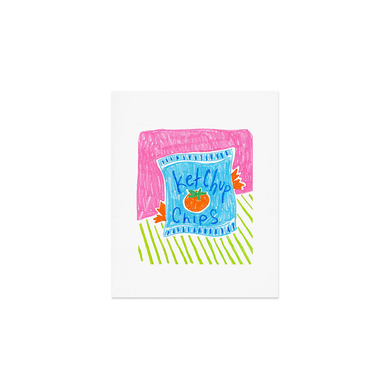 Ketchup Chips Art Print Gallery Image 1