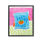 Ketchup Chips Framed Canvas Print Gallery Image 6