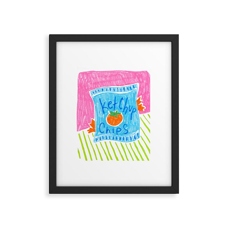 Ketchup Chips Framed Art Print Gallery Image 5