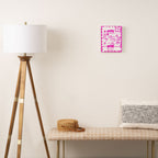 Kitchen Table in Magenta Canvas Print Gallery Image 2