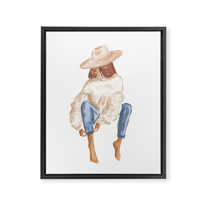 Layla Framed Canvas Print Gallery Image 1