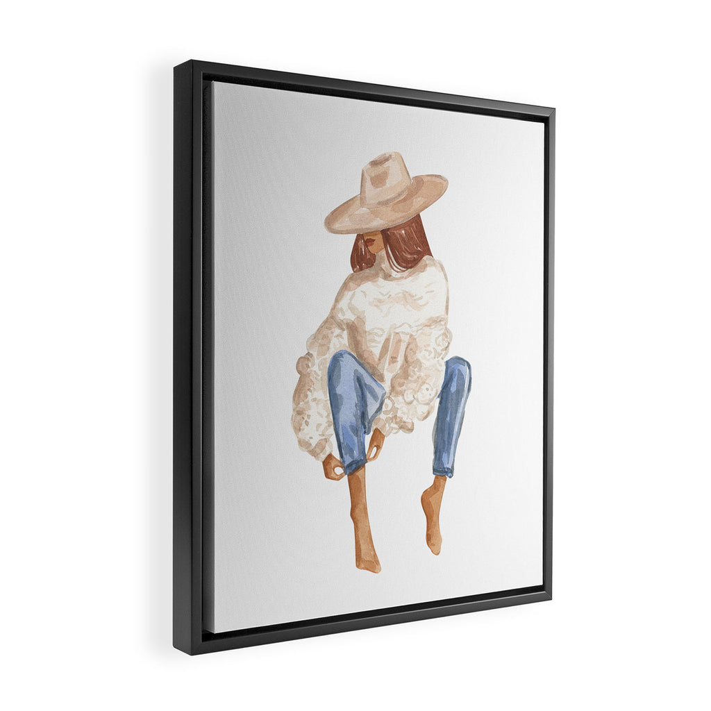 Layla Framed Canvas Print Gallery Image 2