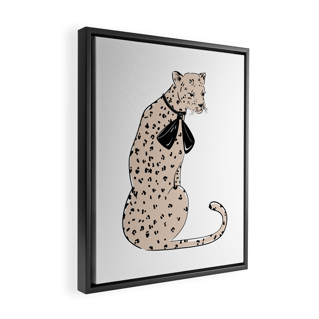 Leopard Chic Framed Canvas Print Gallery Image 2