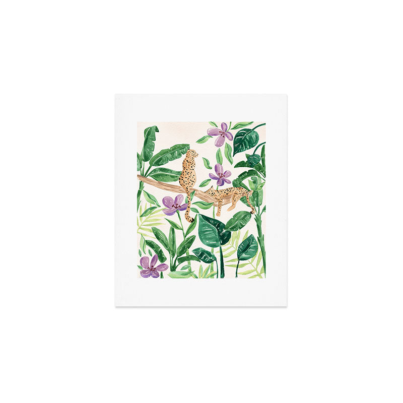 Leopards in the Jungle Art Print Gallery Image 1