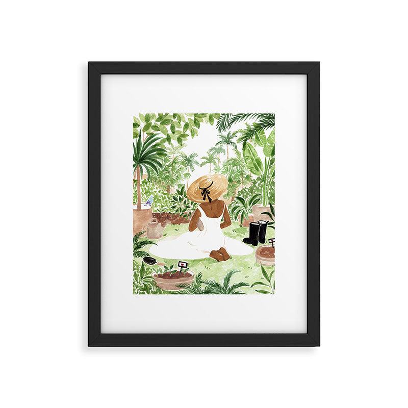 Little Gardener Framed Art Print Gallery Image 5