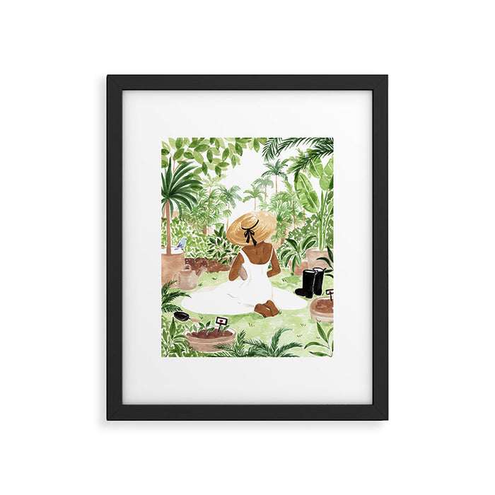 Little Gardener Framed Art Print Gallery Image 1