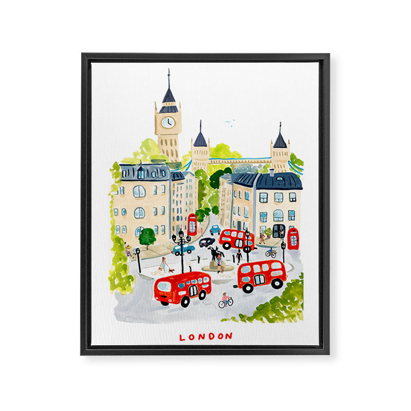London Framed Canvas Print Gallery Image 6