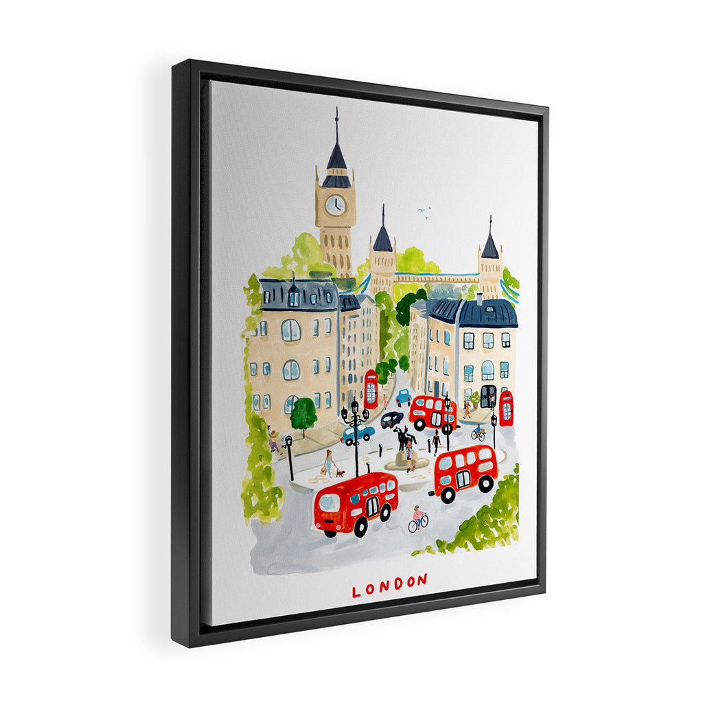 London Framed Canvas Print Gallery Image 2